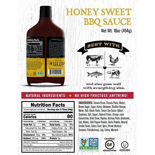 Rufus Teague Honey Sweet Bbq Sauce – 16Oz Bottle – World Famous
