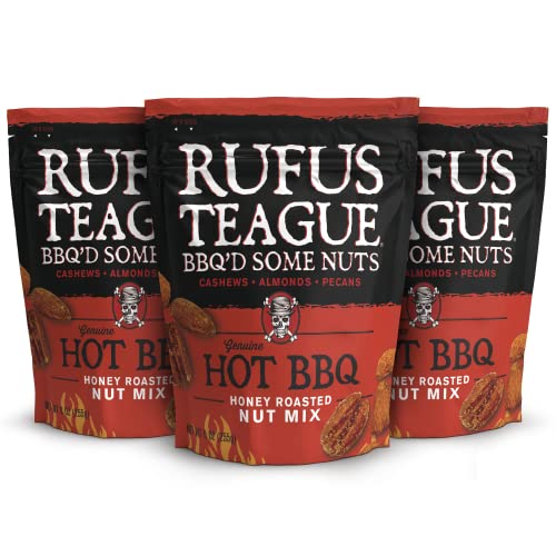 Rufus Teague - Hot BBQ Honey Roasted Mixed Nuts - 9 oz Resealabl...