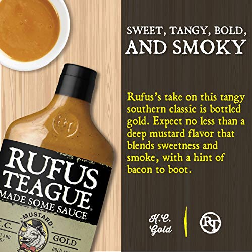 Rufus Teague: Kc Gold Bbq Sauce - Premium Barbecue Sauce - 2 X 1