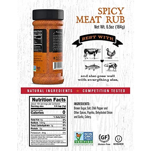 Rufus Teague Rub Spicy Meat 6.5Oz