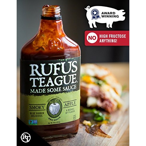 Rufus Teague- Smoky Apple Bbq Sauce 2 Bottles Of Sweet Rich Flav