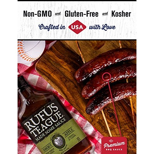 Rufus Teague- Smoky Apple Bbq Sauce 2 Bottles Of Sweet Rich Flav