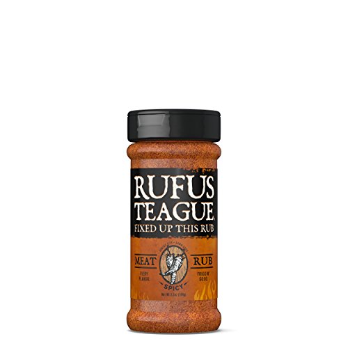 Rufus Teague Spicy Meat Rub – 6.5Oz Shaker – Fiery Bbq Seasoning