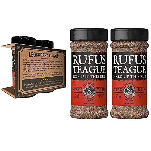 Rufus Teague - Steak Rub Seasoning, Gluten Free, No Msg 6.2 Oz