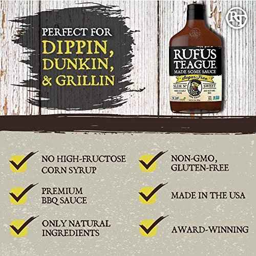 Rufus Teague: Sugar-Free Bbq Sauce - Premium Bbq Sauce- Natural