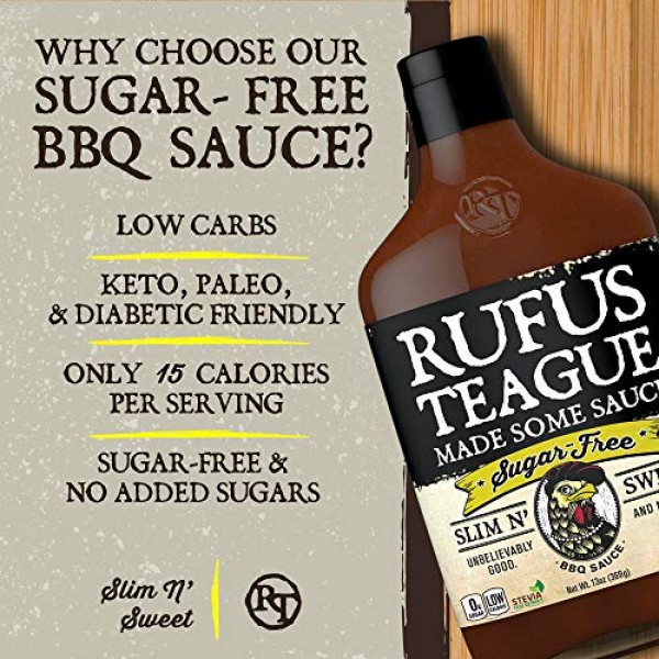 Rufus Teague: Sugar-Free BBQ Sauce - Premium BBQ Sauce- Natural ...