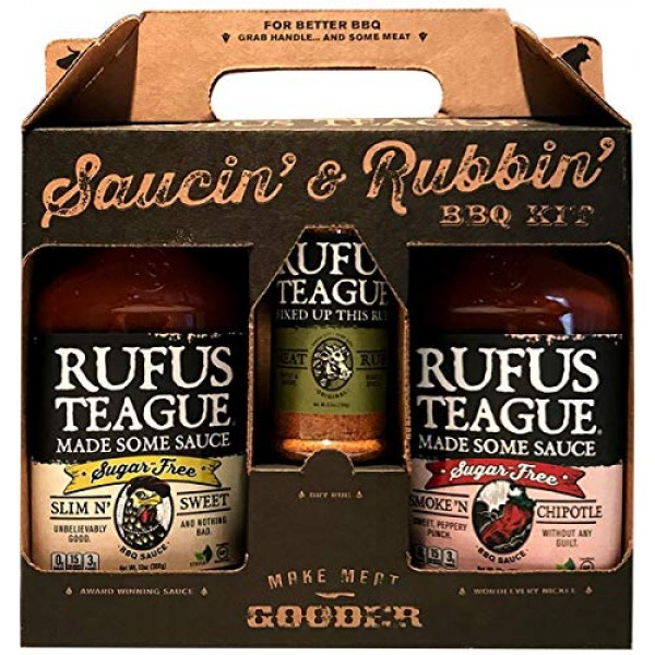 Rufus Teague Sugar-Free Saucin &Amp; Rubbin Kit