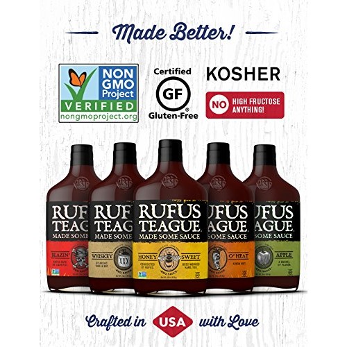 Rufus Teague Touch O’ Heat Bbq Sauce – 2-Pack 16Oz Bottles – W