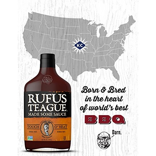 Rufus Teague Touch O’ Heat Bbq Sauce – 2-Pack 16Oz Bottles – W