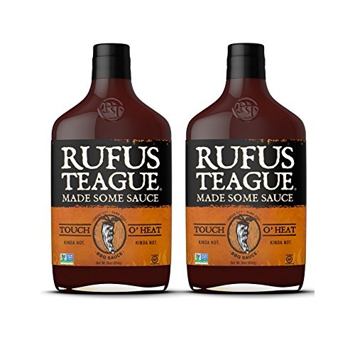 Rufus Teague Touch O’ Heat Bbq Sauce – 2-Pack 16Oz Bottles – W