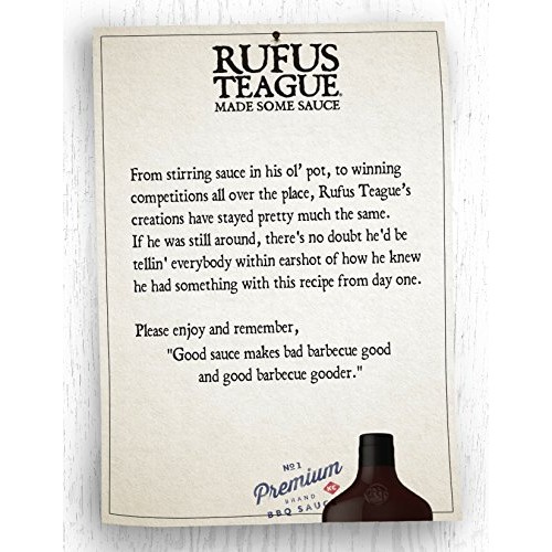 Rufus Teague Whiskey Maple Bbq Sauce – 2 Pack 16Oz Bottles