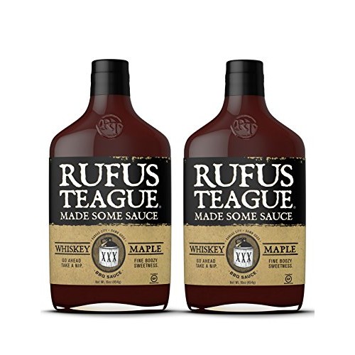 Rufus Teague Whiskey Maple Bbq Sauce – 2 Pack 16Oz Bottles