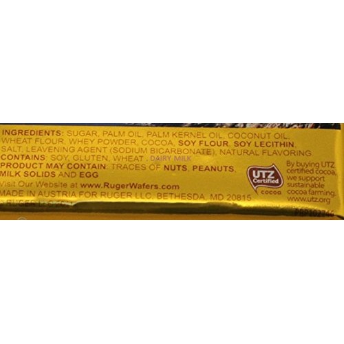 Ruger Wafers Austrian Wafers, Chocolate, 2.125 Ounce Pack Of 12
