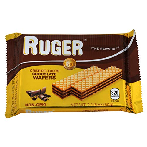 Ruger Wafers Austrian Wafers, Chocolate, 2.125 Ounce Pack Of 12