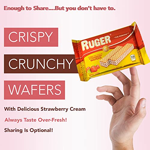Ruger Austrian Wafers Strawberry, 2.125 Ounce Pack Of 12