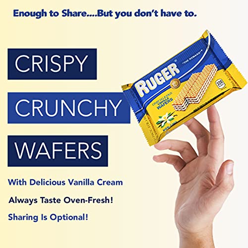 Ruger Wafers Austrian Wafers, Vanilla, 2.125 Ounce Pack of 12