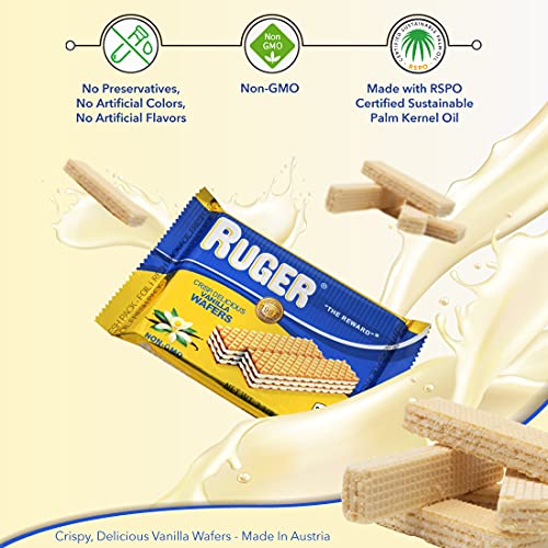 Ruger Wafers Austrian Wafers, Vanilla, 2.125 Ounce Pack of 12