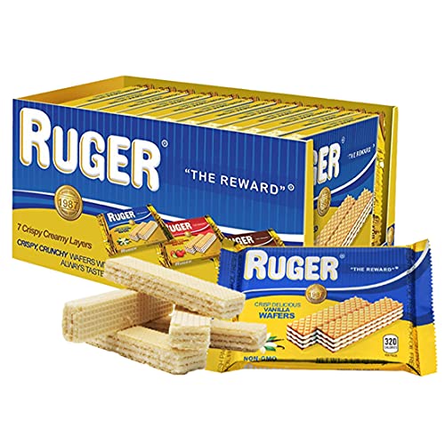Ruger Wafers Austrian Wafers, Vanilla, 2.125 Ounce Pack of 12