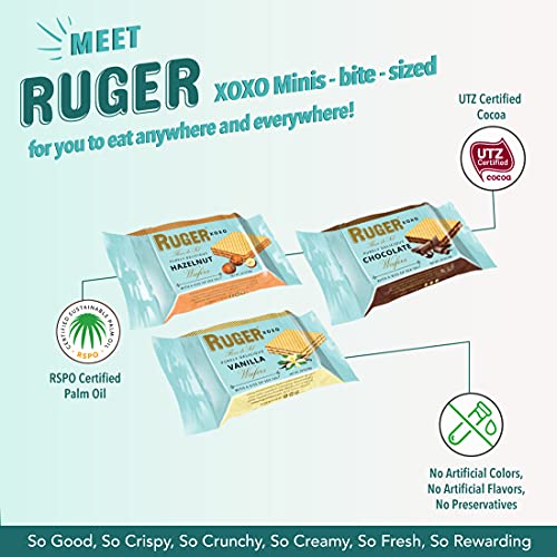 Ruger Wafers XOXO Made with a Kiss of Sea Salt , Mini Wafers Dis...