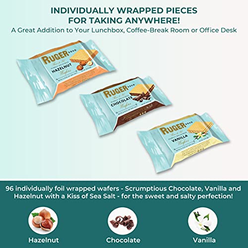Ruger Wafers XOXO Made with a Kiss of Sea Salt , Mini Wafers Dis...