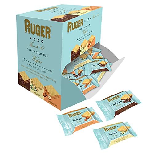 Ruger Wafers XOXO Made with a Kiss of Sea Salt , Mini Wafers Dis...