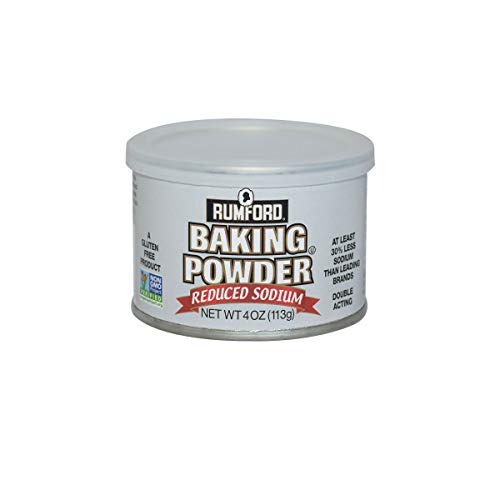 Rumford Reduced Sodium Baking Powder 4Oz, Non-Gmo Gluten Free, V