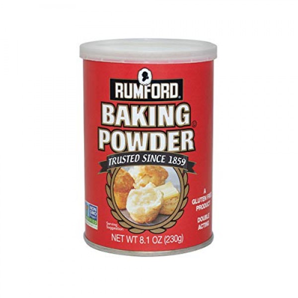 Rumford Baking Powder 8.1Oz, Non-Gmo Gluten Free, Vegan, Vegetar