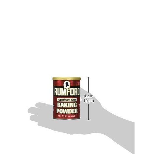 Rumford Aluminum Free Baking Powder, 8.1-Ounce Canisters - Pack