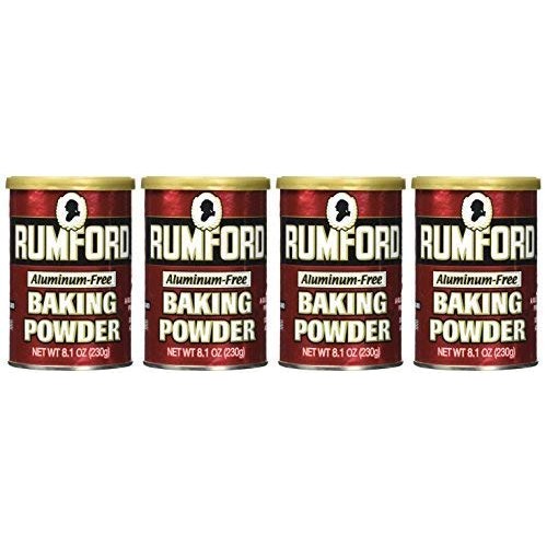 Rumford Aluminum Free Baking Powder, 8.1-Ounce Canisters - Pack