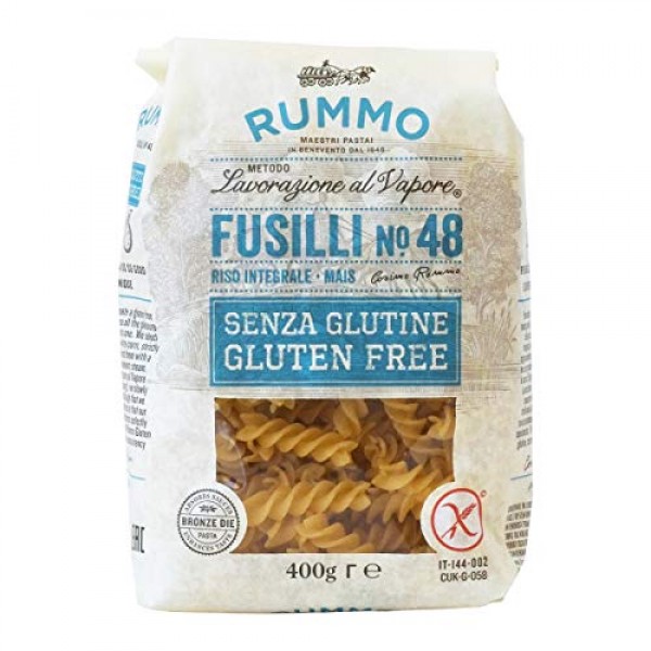 Rummo Fusilli N ° 48 | Italian Gluten Free Pasta | 14 Ounce | Pa