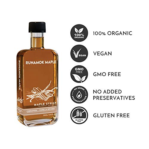 Runamok Maple Cinnamon-Vanilla Infused Maple Syrup - Authentic &Amp;