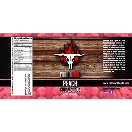 Peach Gourmet Rub | Made In The Usa Using Natural Flavors And No