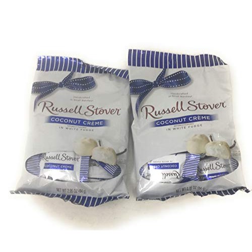 Russell Stover Milk Chocolate Coconut Creme In White Fudgepack