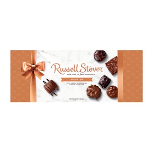 Russell Stover Holiday Assorted Milk & Dark Chocolate WOW Gift B...