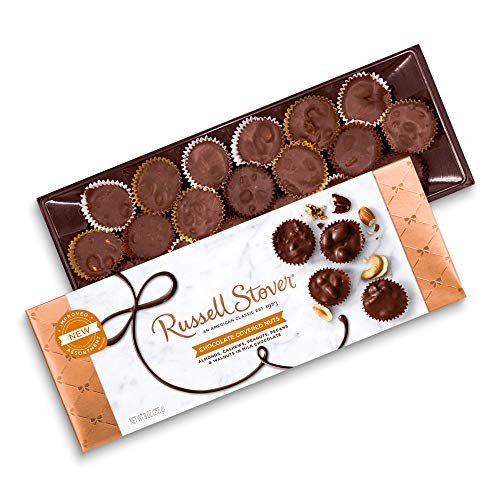 Russell Stover, Milk Chocolate Covered Nuts, Assorted Chocolate