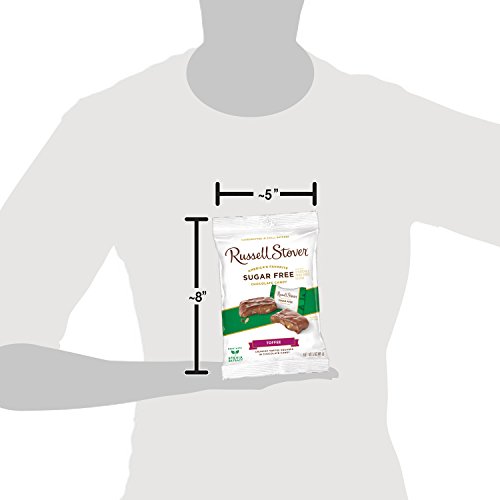 Russell Stover Sugar Free Toffee Squares, 3 Oz. Bag