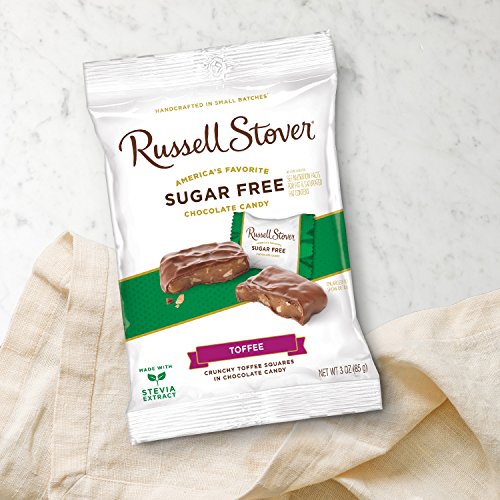 Russell Stover Sugar Free Toffee Squares, 3 Oz. Bag