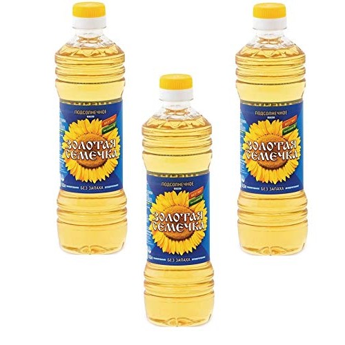 Golden Seed Refined Sunflower Oil 1L X 3 Pack No Gmo Product O