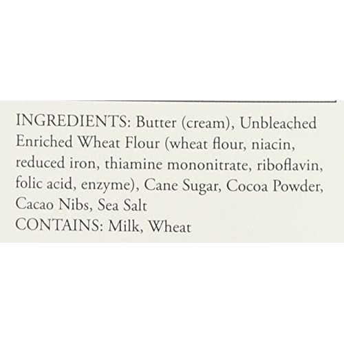 Rustic Bakery Cookies Shortbread Chocolate Cacao Nibs, 4 Oz