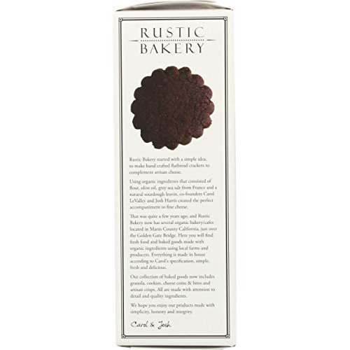 Rustic Bakery Cookies Shortbread Chocolate Cacao Nibs, 4 Oz