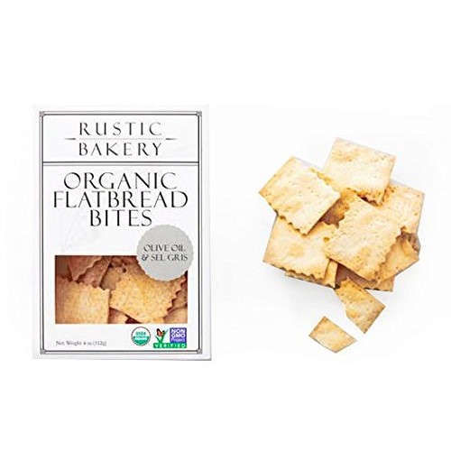 Rustic Bakery, Flatbread Bites Olive Oil Sel Gris, 4 Ounce