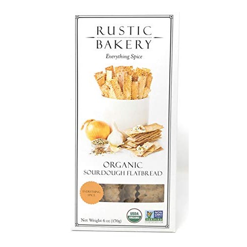 Rustic Bakery, Flatbread Sourdough Everything Spice Organic, 6 O