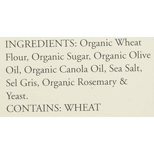 Rustic Bakery Gourmet Flatbread Crackers Rosemary &Amp; Olive Oil 6