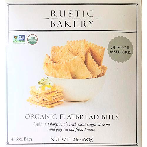 Rustic Bakery Gourmet Handmade Flatbread Olive Oil &Amp; Sea Salt 24 Oz