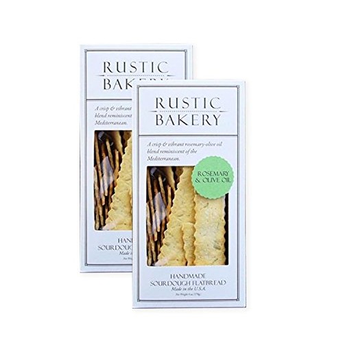 Rustic Bakery Gourmet Handmade Flatbread Rosemary &Amp; Olive Oil 6