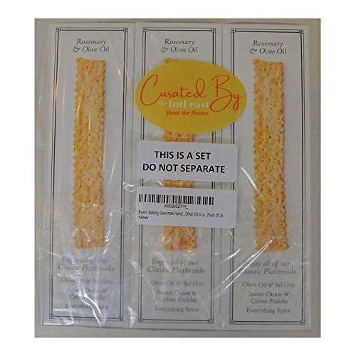 Rustic Bakery Gourmet Handmade Sourdough Flatbread Rosemary &Amp; Ol