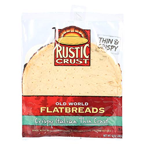 Rustic Crust Pizza Crust - F;Atbreads - Thin Crust - 10 Oz - Cas