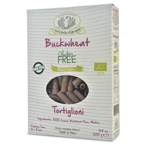 Rustichella Dabruzzo Organic Gluten Free Buckwheat Tortiglioni