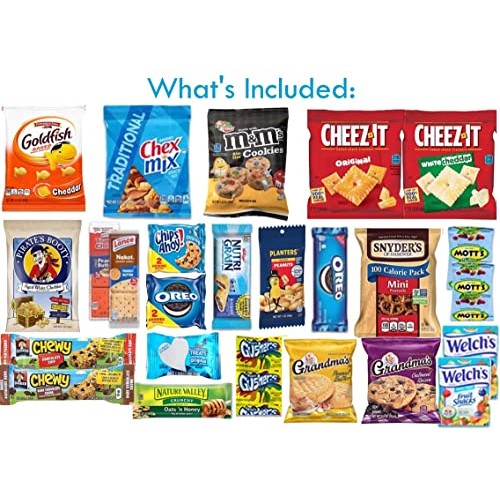 Snacks Box Variety Pack Care Package Mix Assortment Valentines T...