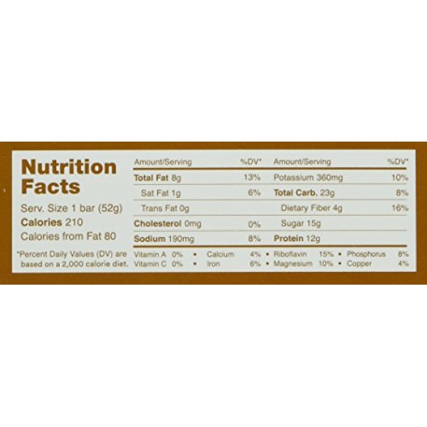 RX Bar Protein Bar, Peanut Butter, 1.83 oz 12 Count